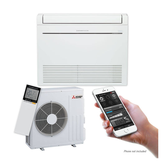 AVS Mitsubishi Electric Rapid Heat Floor Console Heat Pump