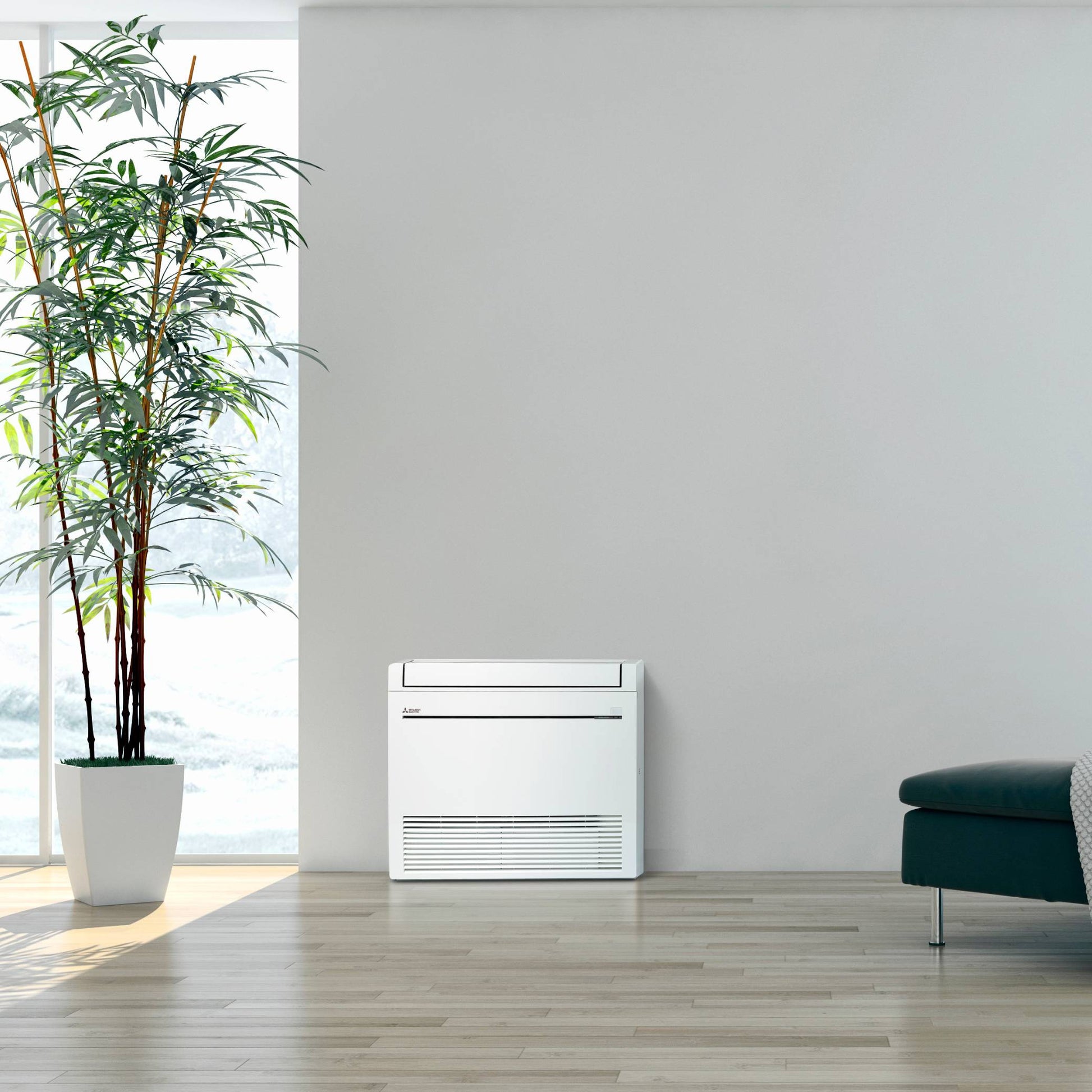 AVS Mitsubishi Electric Rapid Heat Floor Console Heat Pump